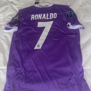 Cristiano Ronaldo #7 Real Madrid 2016/17 Away Jersey – UCL Final Cardiff